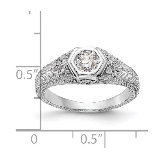Diamond Semi-mount Engagement Rings