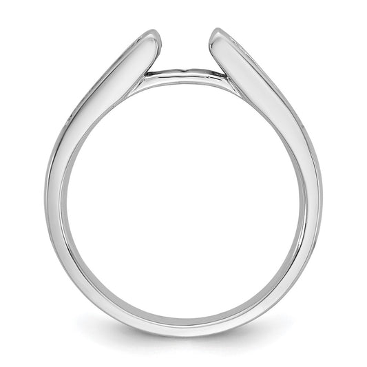 Peg Set Diamond Semi-mount Engagement Rings
