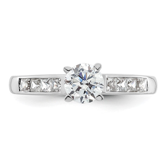 Peg Set Diamond Semi-mount Engagement Rings