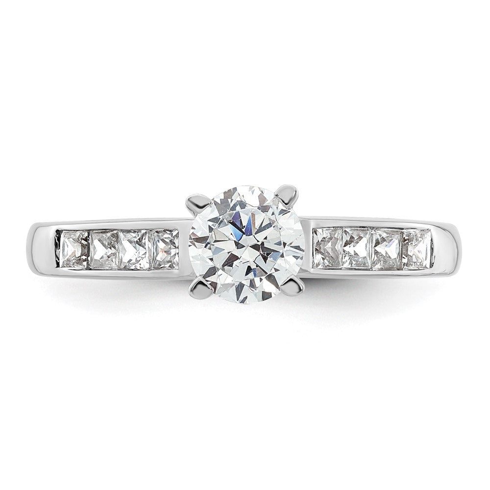 Peg Set Diamond Semi-mount Engagement Rings