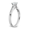 Peg Set Diamond Semi-mount Engagement Rings