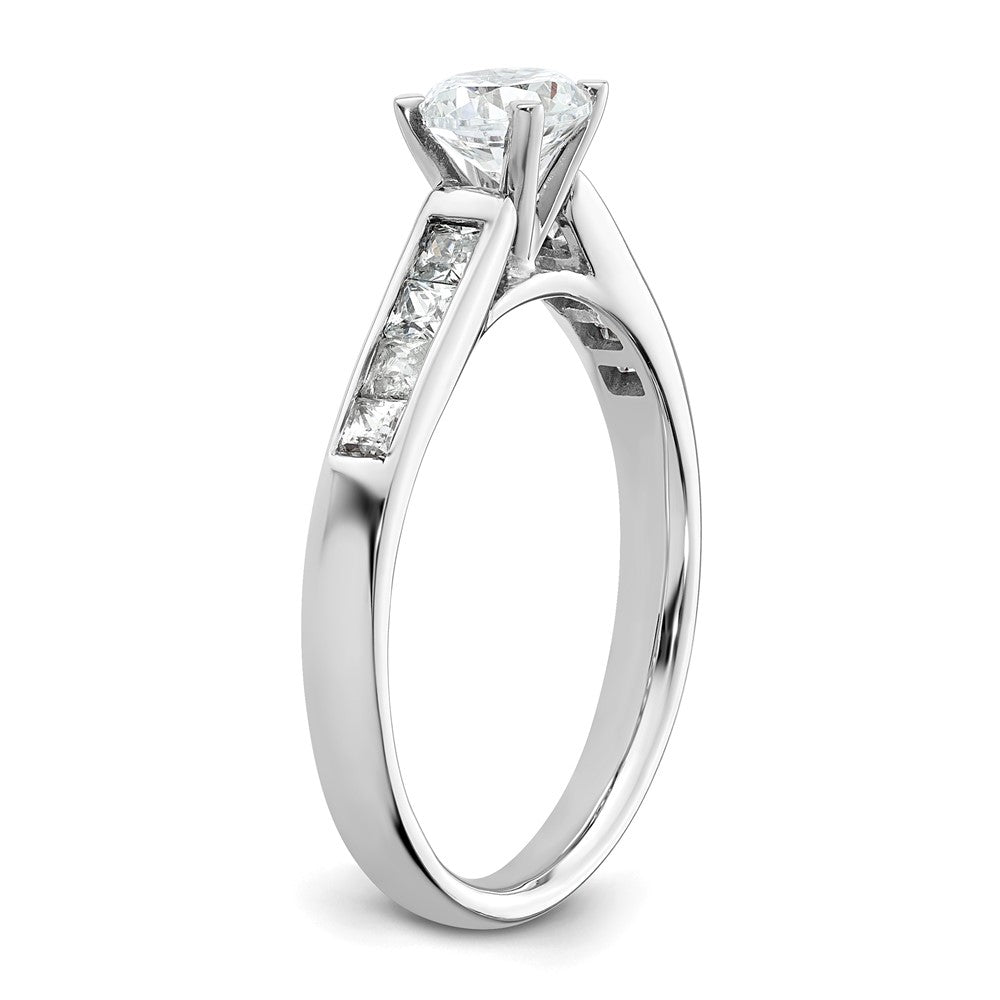 Peg Set Diamond Semi-mount Engagement Rings