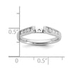 Peg Set Diamond Semi-mount Engagement Rings