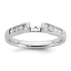 Peg Set Diamond Semi-mount Engagement Rings