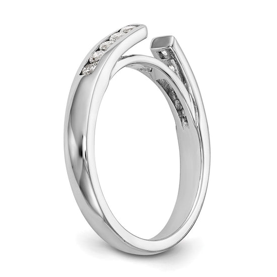 14k White Gold 1/5 carat Lab Grown Diamond VS/SI+ G+ Semi-Mount Pet Set Engagement Ring
