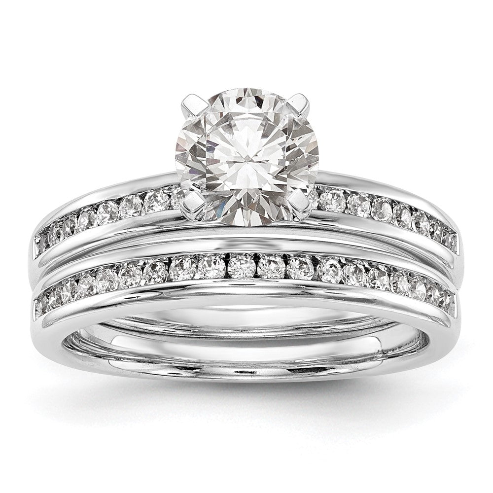 Peg Set Diamond Semi-mount Engagement Rings