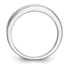 14k White Gold 1/3 carat Channel-set Diamond Complete Wedding Band