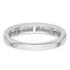 14k White Gold 1/3 carat Channel-set Diamond Complete Wedding Band