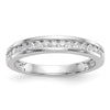 14k White Gold 1/3 carat Channel-set Diamond Complete Wedding Band