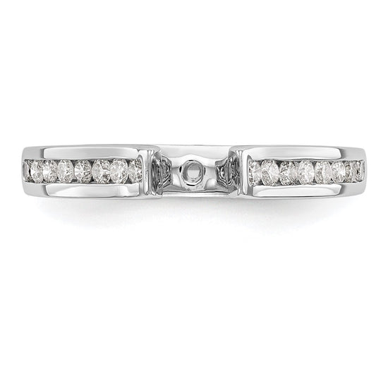 Peg Set Diamond Semi-mount Engagement Rings