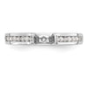 Peg Set Diamond Semi-mount Engagement Rings