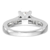 Peg Set Diamond Semi-mount Engagement Rings