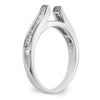 Peg Set Diamond Semi-mount Engagement Rings