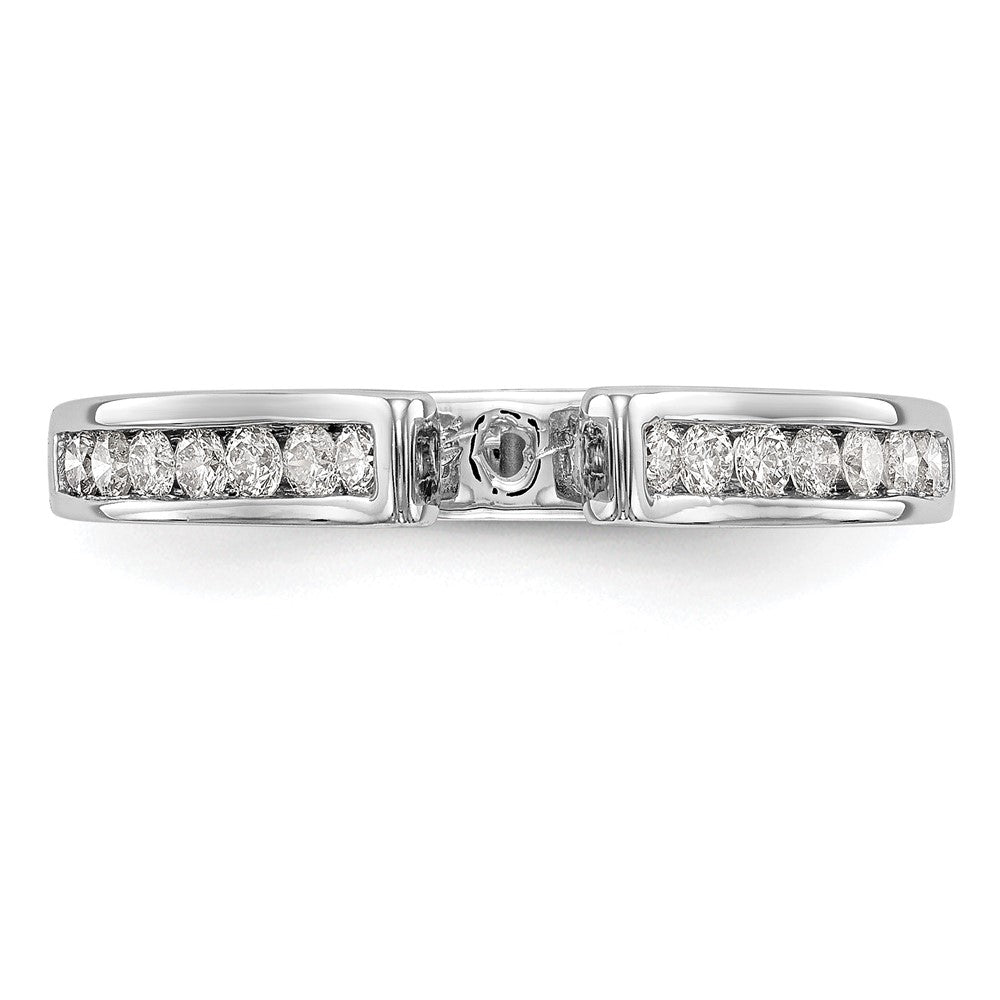 Peg Set Diamond Semi-mount Engagement Rings