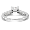 Peg Set Diamond Semi-mount Engagement Rings