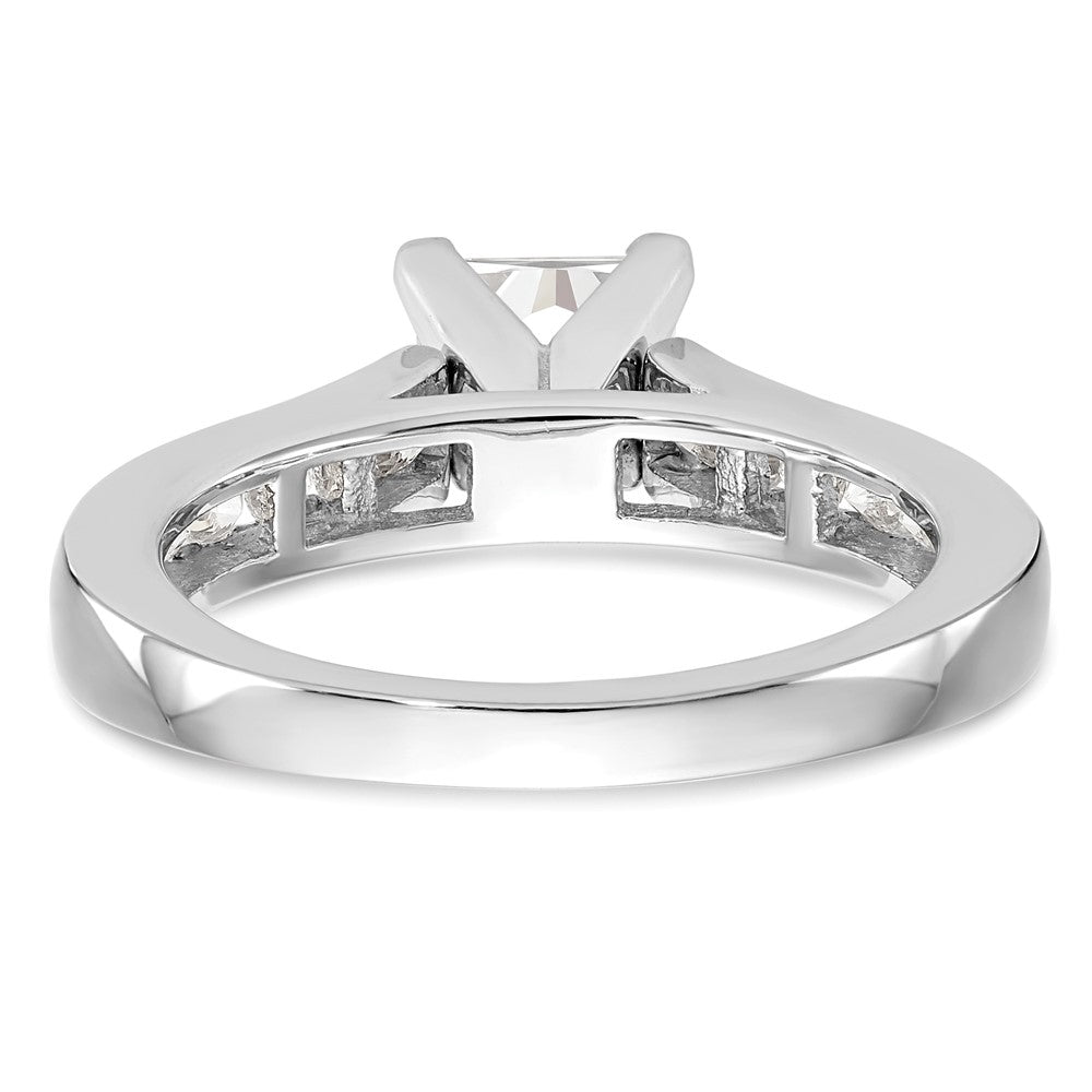 Peg Set Diamond Semi-mount Engagement Rings