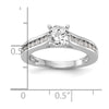 Peg Set Diamond Semi-mount Engagement Rings