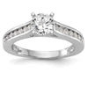 Peg Set Diamond Semi-mount Engagement Rings