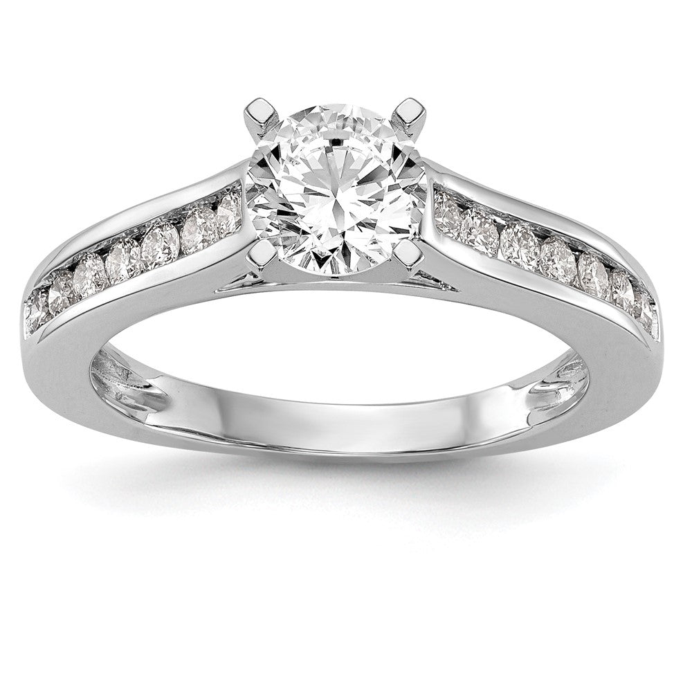 Peg Set Diamond Semi-mount Engagement Rings