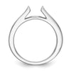 Peg Set Diamond Semi-mount Engagement Rings