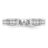 Peg Set Diamond Semi-mount Engagement Rings