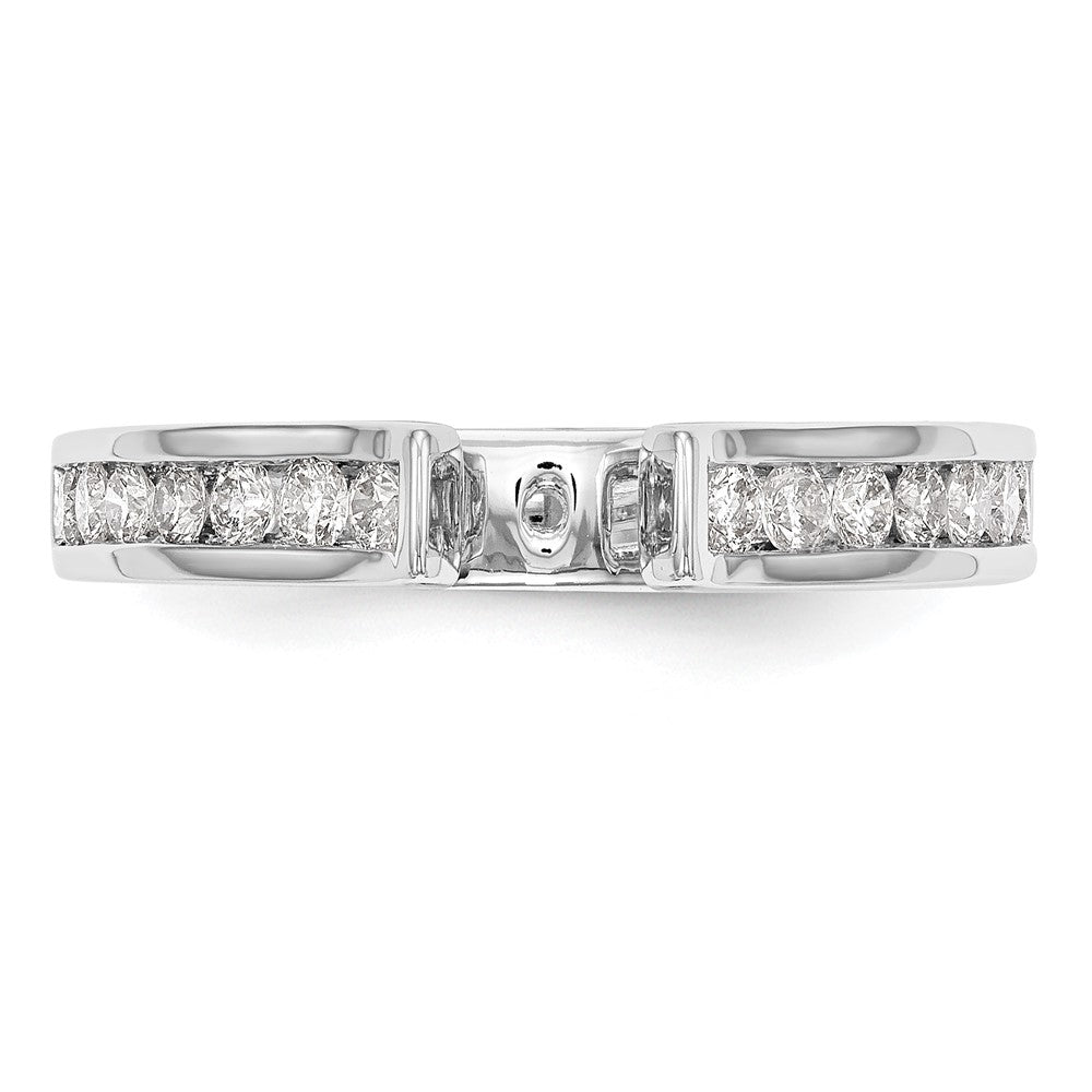 Peg Set Diamond Semi-mount Engagement Rings
