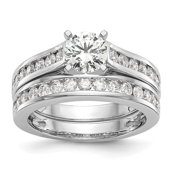 Peg Set Diamond Semi-mount Engagement Rings