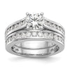 Peg Set Diamond Semi-mount Engagement Rings