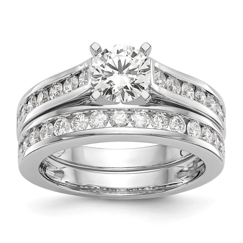 Peg Set Diamond Semi-mount Engagement Rings