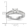 Peg Set Diamond Semi-mount Engagement Rings