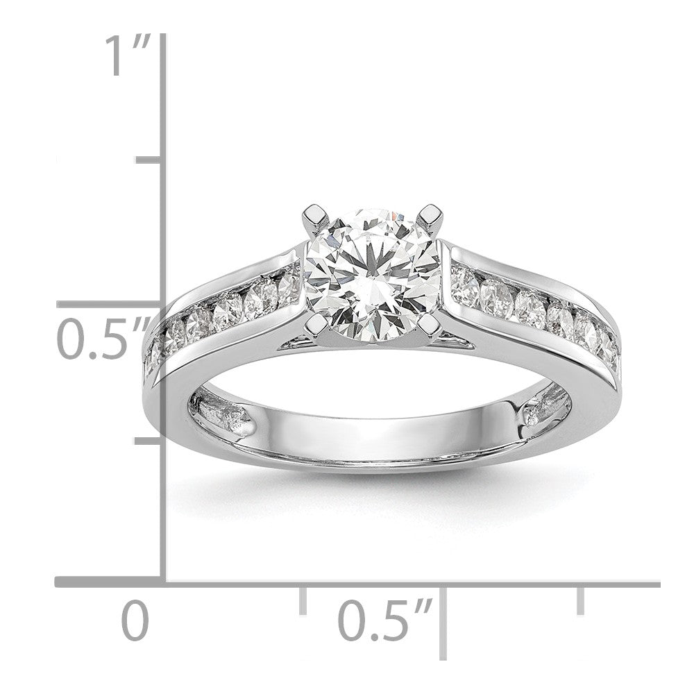 Peg Set Diamond Semi-mount Engagement Rings