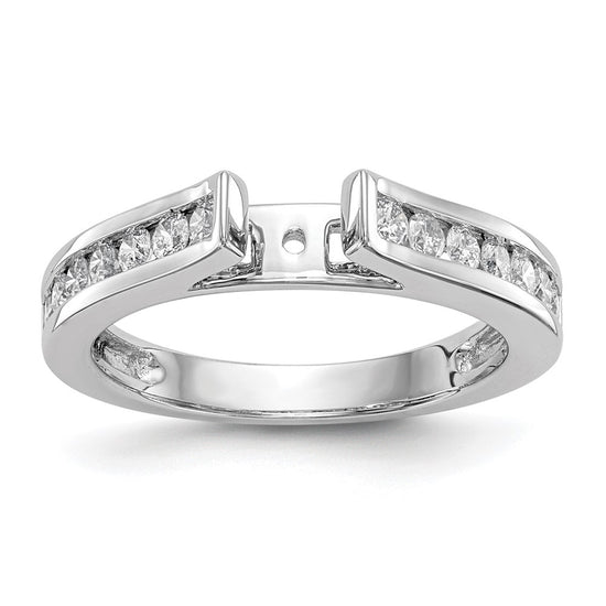 Peg Set Diamond Semi-mount Engagement Rings