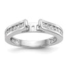 Peg Set Diamond Semi-mount Engagement Rings