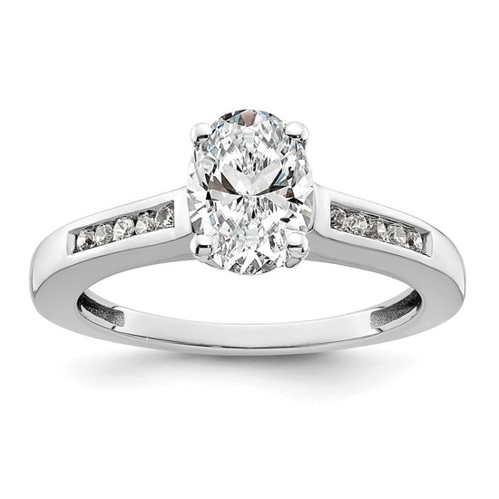 Peg Set Diamond Semi-mount Engagement Rings