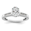 Peg Set Diamond Semi-mount Engagement Rings