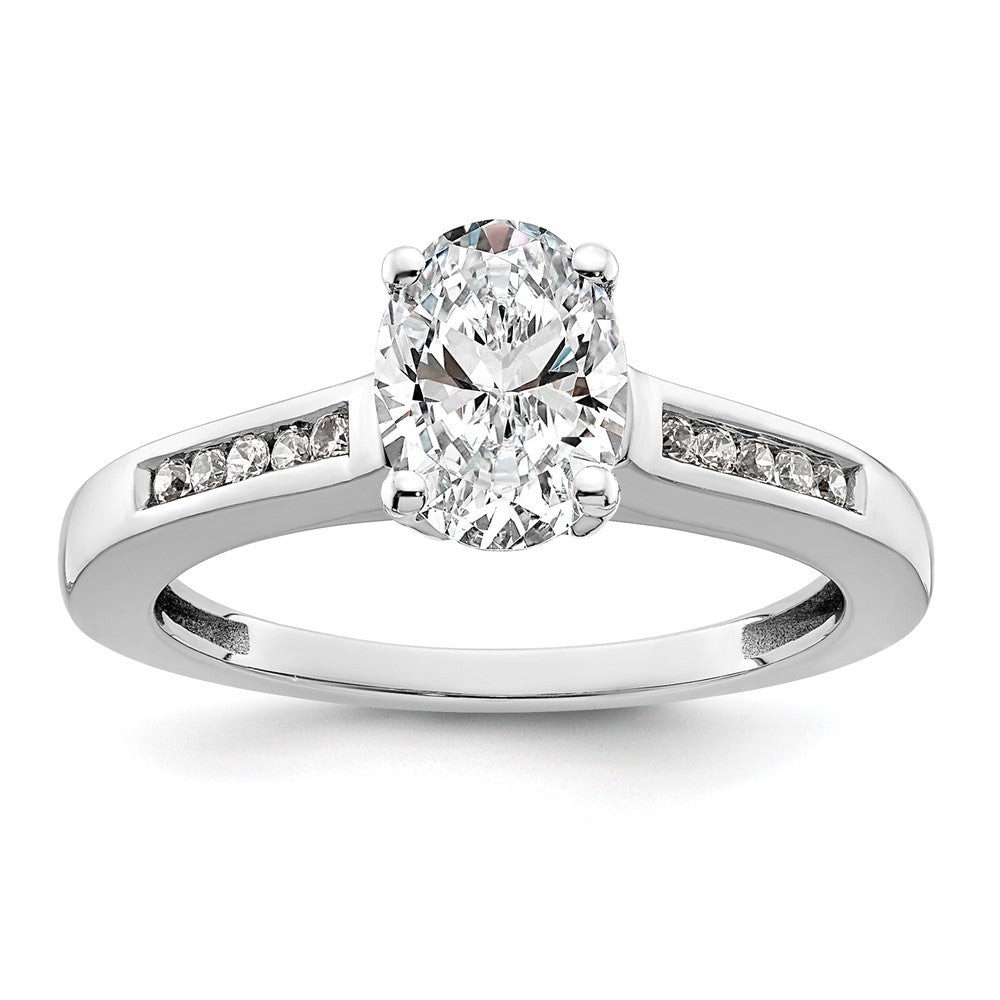 Peg Set Diamond Semi-mount Engagement Rings