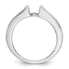 Peg Set Diamond Semi-mount Engagement Rings