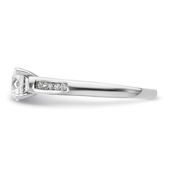 Peg Set Diamond Semi-mount Engagement Rings