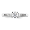 Peg Set Diamond Semi-mount Engagement Rings