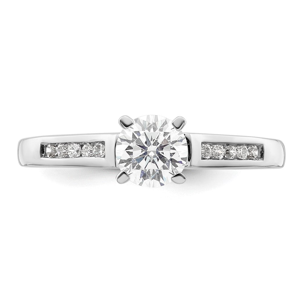 Peg Set Diamond Semi-mount Engagement Rings