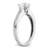 Peg Set Diamond Semi-mount Engagement Rings
