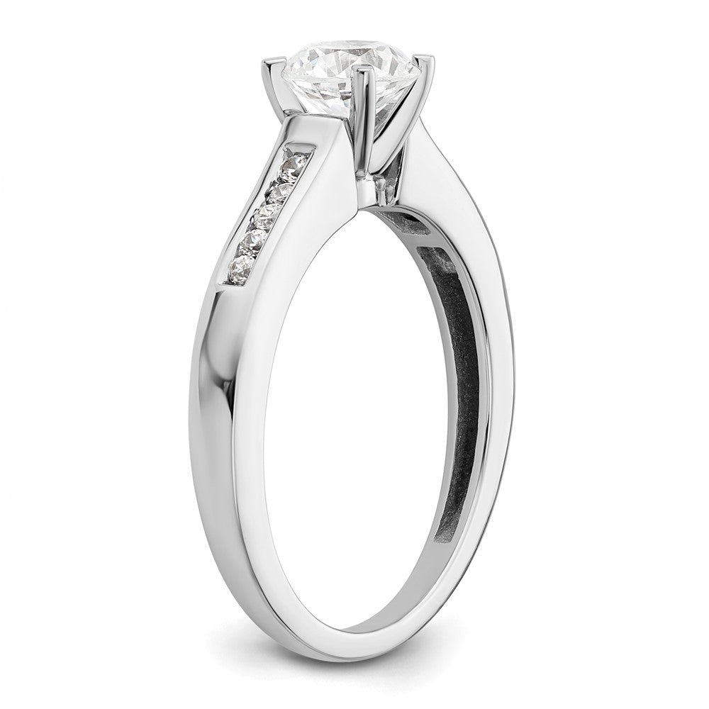 Peg Set Diamond Semi-mount Engagement Rings