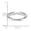Peg Set Diamond Semi-mount Engagement Rings