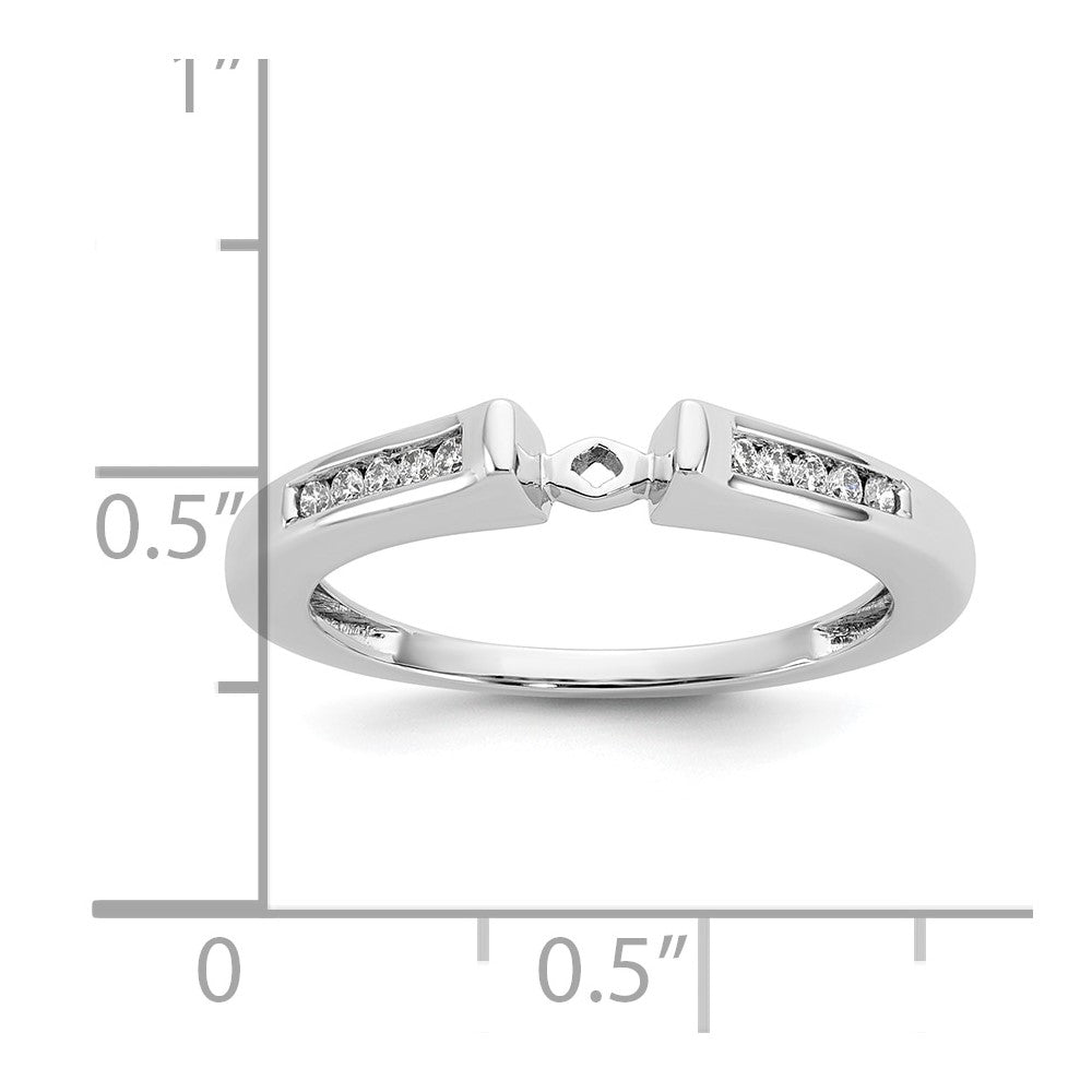 Peg Set Diamond Semi-mount Engagement Rings