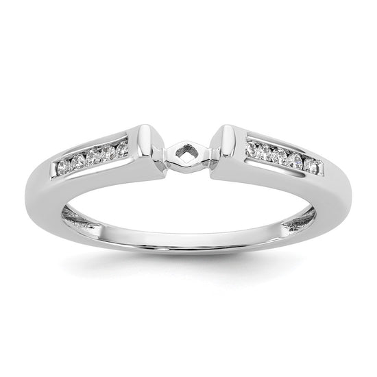 Peg Set Diamond Semi-mount Engagement Rings