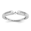 Peg Set Diamond Semi-mount Engagement Rings