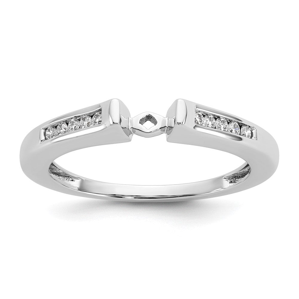 Peg Set Diamond Semi-mount Engagement Rings