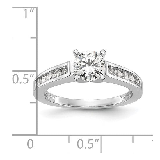 Peg Set Diamond Semi-mount Engagement Rings