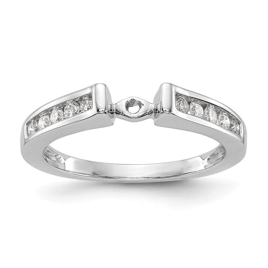 Peg Set Diamond Semi-mount Engagement Rings