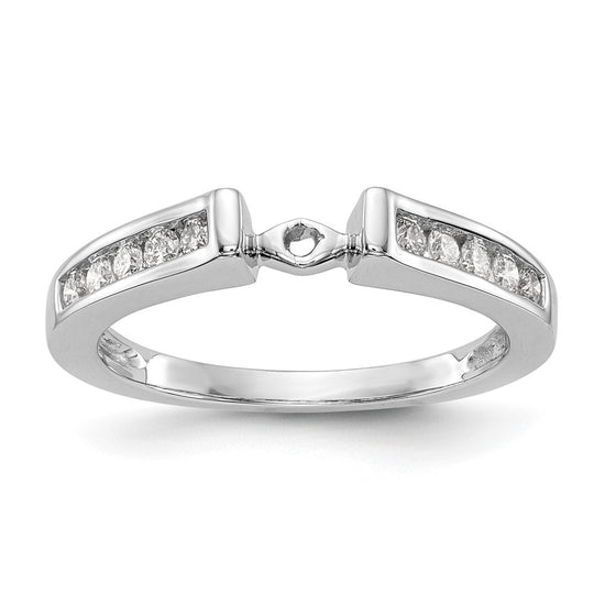 Peg Set Diamond Semi-mount Engagement Rings